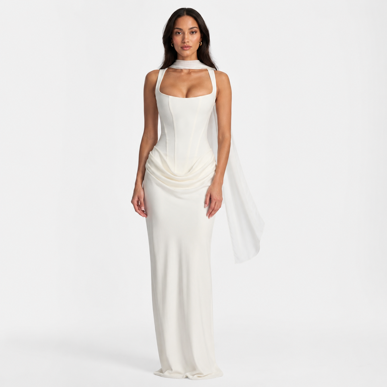 Luxe Ribbed Knit Midi Dress