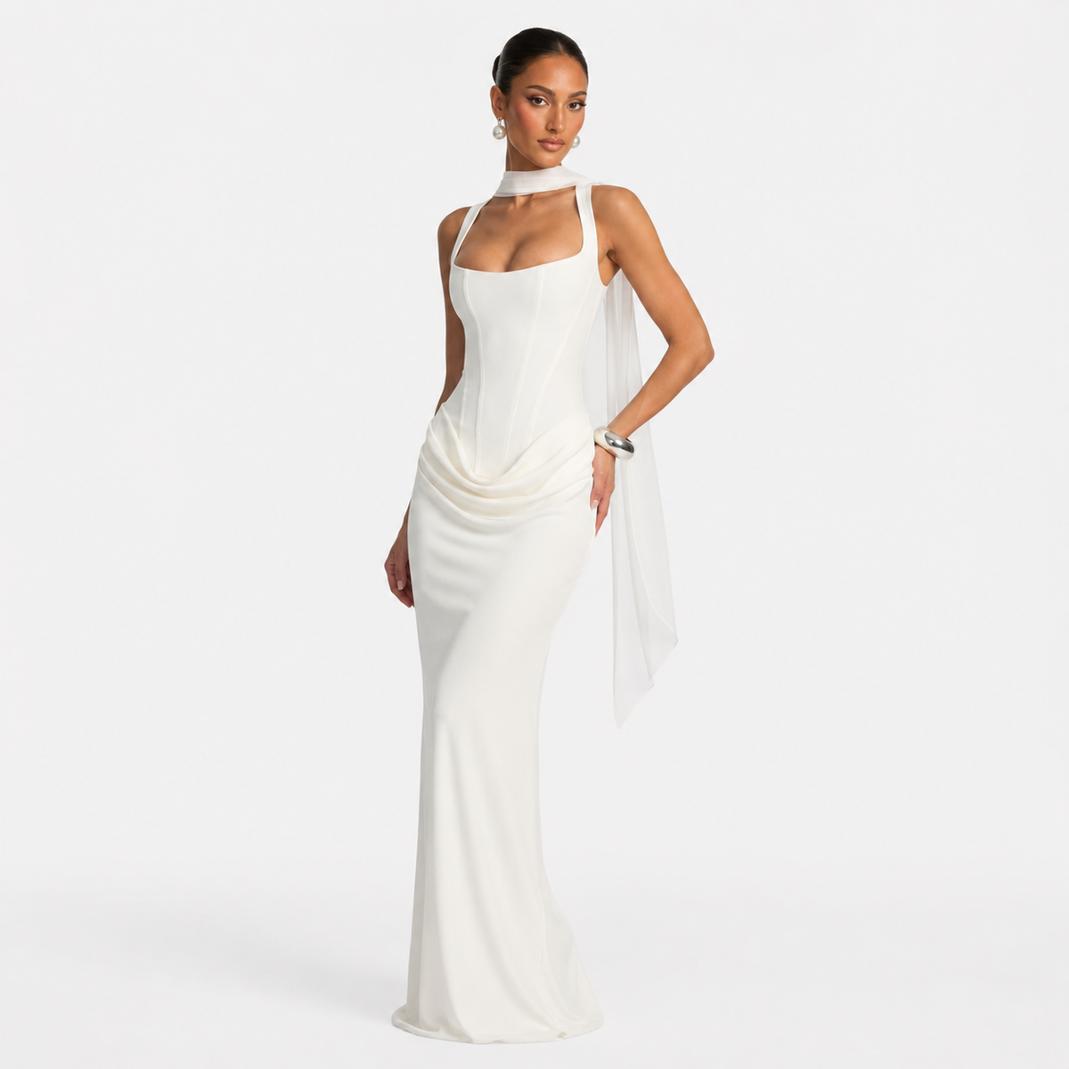 Luxe Ribbed Knit Midi Dress