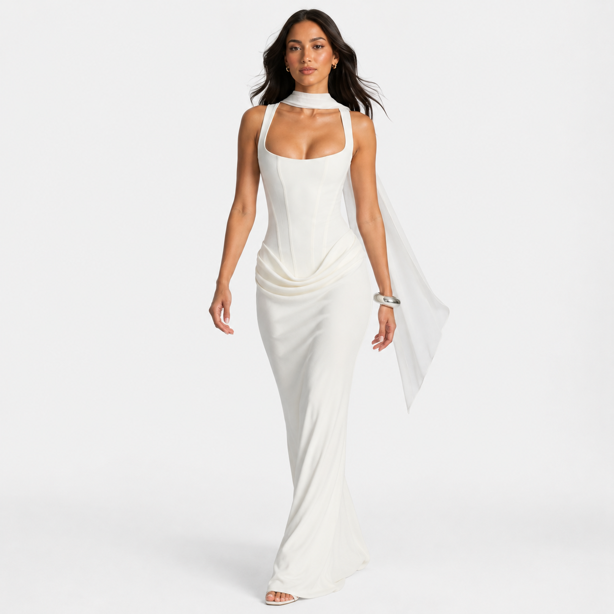 Luxe Ribbed Knit Midi Dress