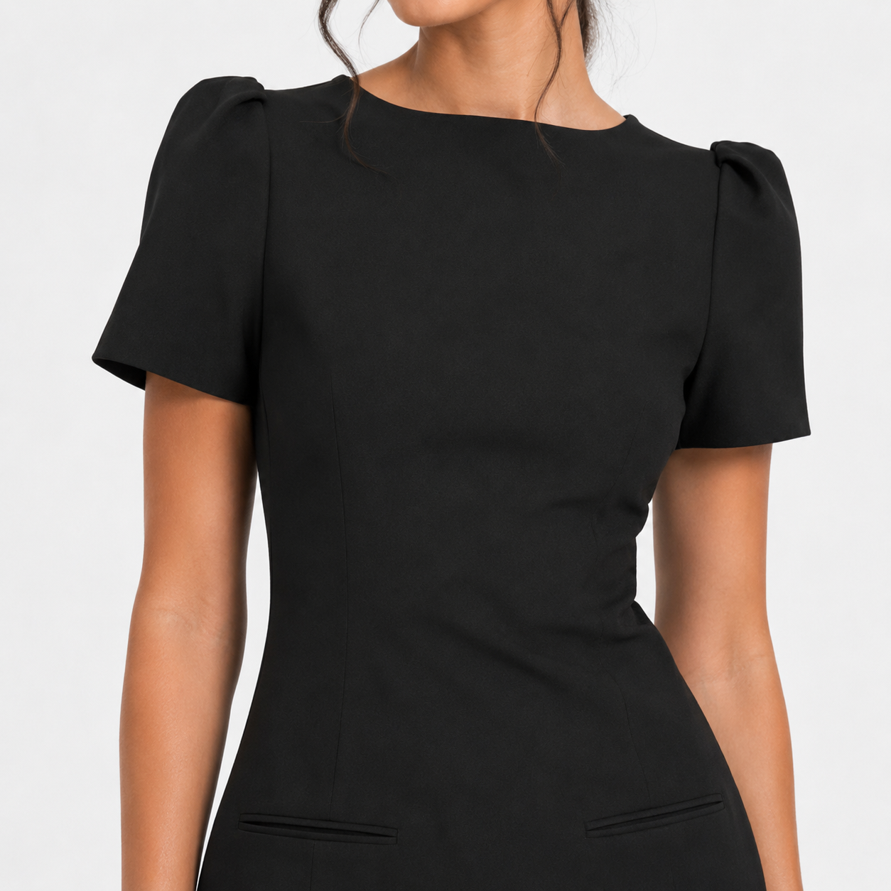 Classic Short Sleeve Bodycon Mini Dress